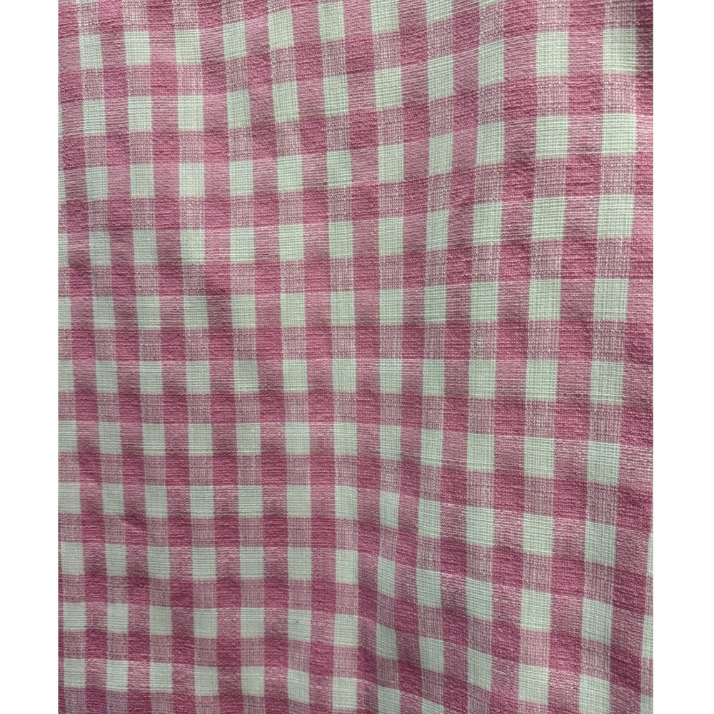 Mable Pink Gingham Scalloped Hem Mini Dress MD5410 Short Sleeve Tweed Check - Picture 6 of 9